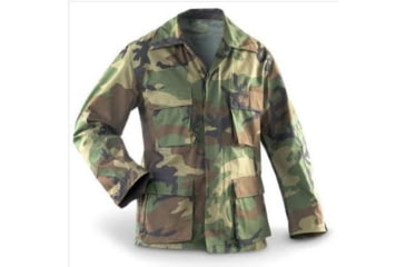Image of Military Surplus GI BDU Jacket NYCO Irregular - Mens, S Size, Woodland Camo, MS100IRRS