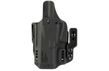 Image of Mission First Tactical Pro Holster, Inside Waistband Holster, Ambidextrous, Black, Glock 43X W/Wo Red Dot, H3-GL-1-BR1 H8-GL-3