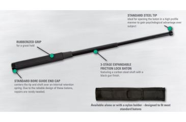 Image of Monadnock Casco Friction Lock Tactical Baton, 16in. 1170872