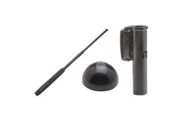 Image of Monadnock Patrol Kit 2623 w/21in Baton in Black Chrome w/Super Grip &amp; Hindi Baton Cap, and a 360 Degree Swivel Baton Holder in BasketWeave Black 1001595