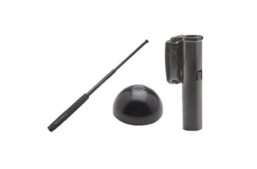Image of Monadnock Patrol Kit 2632 w/26in Baton in Black Chrome w/Super Grip &amp; Hindi Baton Cap, and a 360 Degree Swivel Baton Holder in BasketWeave Black 1001599
