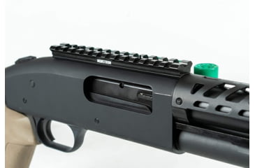 Image of Monstrum Side Mounted 12 Gauge Shell Holder, Picatinny Rail Mount for Mossberg 500/590/Shockwave Series Shotguns, Black, Z83