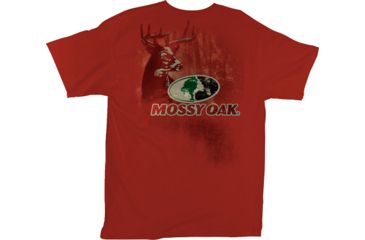 Image of Mossy Oak Men's T-shirt Medium ''standing Proud'' Cardinal Red