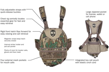 Image of K&amp;H KHT0251 RUN NGUN 100 MO GRNLEAF TRKY HARNESS