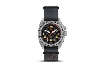 Image of MTM Special Ops Men's Silver Falcon Watch,Neoprene Grey Strap 855312003276