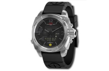 Image of MTM Special Ops Men's Silver Rad Watch,Black Rubber Strap Style 2 854283004350