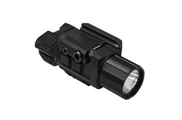 Image of VISM Pistol Flashlight w/ Strobe, CR123A, Green/White, 200 Lumens, Black, VAPFLSGV3