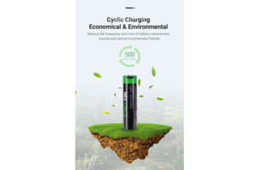 Image of Nextorch 18650 USB-C Direct Recharge Battery, Black, BW20029