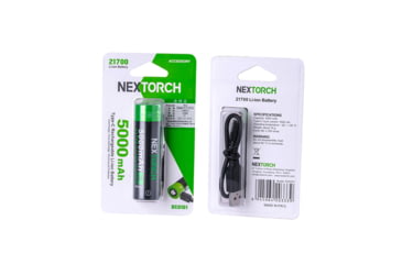 Image of Nextorch 21700 USB-C Direct Recharge Battery, Black, BW20045