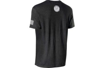 Image of NightForce Mens T-Shirt, NF Flag Logo, Heather Grey, Medium, A535-M