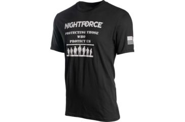 Image of NightForce Mens T-Shirt, Protecting Those, Black, 2XL, A534-2XL