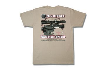 Image of Nightforce T-Shirt, Excel, Khaki, XL, Khaki, XL A240