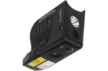 Image of Nightstick Rechargeable Weapon Light w/Green Laser, Glock 42/43/43X/48, 150 Lumens, Black, TSM-11G
