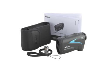 Image of Nikon CoolShot 40i 6x21mm Golf RangeFinder, Black/Blue, 16202