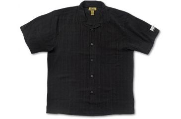 Image of Nikon Pro Gear Men's Silk Camp Shirt-Black F09007-02