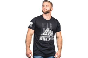 Image of Nine Line Timeless Tales Of Adventure T-Shirt - Mens, Black, 2XL, ADVENTURETSBLACK2XL