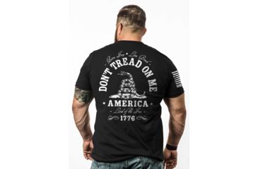 Image of Nine Line Don't Tread On Me Graphic T-Shirts - Mens, Black, Extra Large DTOM-TS-BLACK-XL