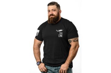 Image of Nine Line Don't Tread On Me Graphic T-Shirts - Mens, Black, Extra Large DTOM-TS-BLACK-XL