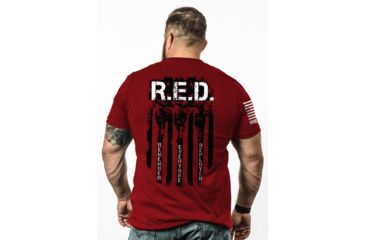 Image of Nine Line Red Graphic T-Shirts - Mens, Red, Medium RED-TS-RED-M