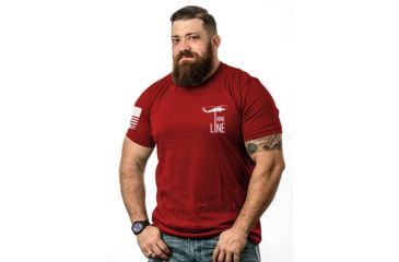 Image of Nine Line Red Graphic T-Shirts - Mens, Red, Medium RED-TS-RED-M