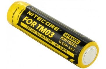 Image of Nitecore IMR 18650 3.6V Li-Mn Rechargeable Battery for the TM03, Black, NITECORE-TM03-18650