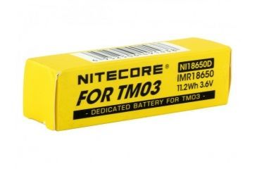 Image of Nitecore IMR 18650 3.6V Li-Mn Rechargeable Battery for the TM03, Black, NITECORE-TM03-18650