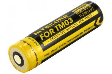 Image of Nitecore IMR 18650 3.6V Li-Mn Rechargeable Battery for the TM03, Black, NITECORE-TM03-18650