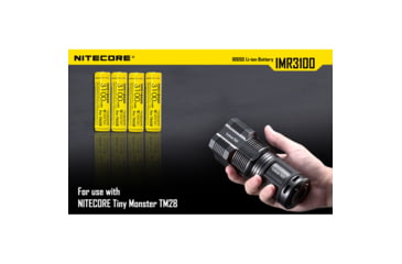 Image of Nitecore IMR18650 for TM28, Concept 1. 3100mAH, Protected, Yellow, 6952506492220