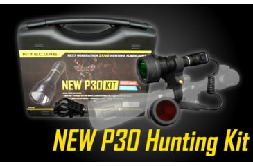 Image of Nitecore NEW P30 Hunting Kit with LumenTac Offset Mount and AC USB Adapter, Black, 6952506405879
