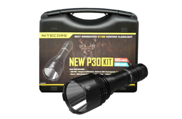 Image of Nitecore NEW P30 Hunting Kit with LumenTac Offset Mount and AC USB Adapter, Black, 6952506405879