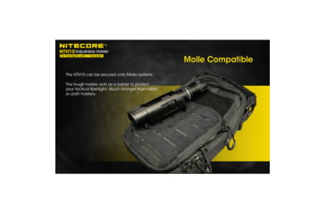 Image of Nitecore NTH10 Rigid Flashlight Adjustable Holster, 1 inch Diameter, Black, 6952506493487