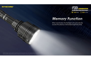 Image of Nitecore P30i 2000 Lumen 1093 Yard Long Throw Flashlight Hunting Kit, Black, 6952506466269