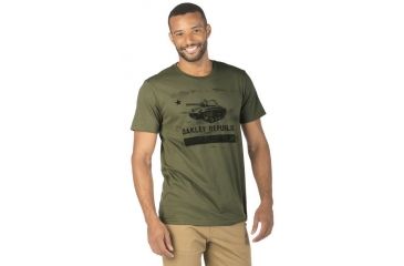 Image of Oakley Regiment Tee, Worn Olive, Medium 455139-79B-MD