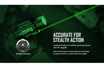 Image of Olight Baldr w/ IR Laser Sight LED Flashlight, Neutral White, 1350 Lumens, Black, FL-OL-BALDRIR