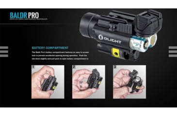 Image of Olight Baldr Pro 1350 Lumens LED Flashlight with Green Laser Sight