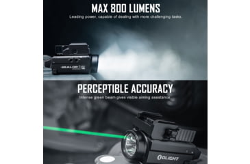 Image of Olight Baldr S 800 Lumens LED Tactical Flashlight with Green Laser