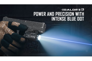 Image of Olight Olight Baldr S BL 800 Lumen Tactical Flashlight with Blue Laser Sight, Black, FL-OL-BALDRS-BLUE-BK