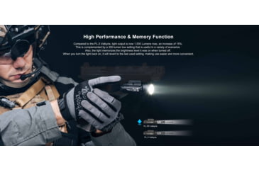 Image of Olight PL-3R Valkyrie 1500 Lumens LED Rechargeable Mountable Tactical Flashlight