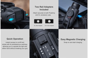 Image of Olight PL-3R Valkyrie 1500 Lumens LED Rechargeable Mountable Tactical Flashlight