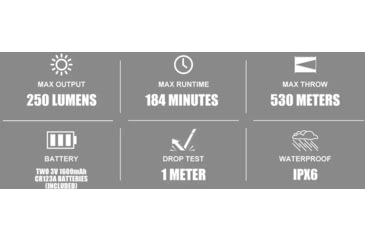 Image of Olight Valkyrie 250 Lumens LED Turbo LEP Tactical Flashlight