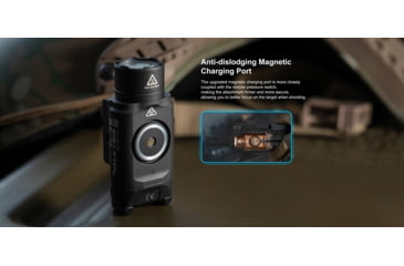 Image of Olight PL-3R Valkyrie LED Rechargeable Mountable Tactical Flashlight, 1500 Lumen, Black, FL-OL-PL3R-BK