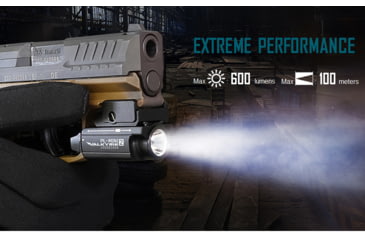 Image of Olight PL-MINI 2 Valkyrie Rechargeable LED Flashlight, Cool White, 600 Lumens, Black, FL-OL-PL-MINI2-BK