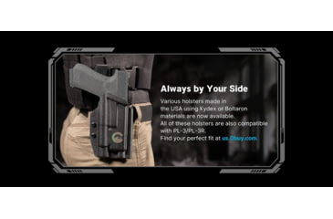 Image of Olight PL Turbo Valkyrie LED Long Range Rail Mount Flashlight, 800 Lumen, Black, FL-OL-PLTURBO-BK