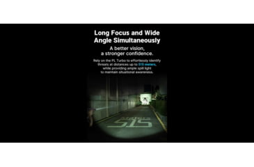 Image of Olight PL Turbo Valkyrie LED Long Range Rail Mount Flashlight, 800 Lumen, Black, FL-OL-PLTURBO-BK