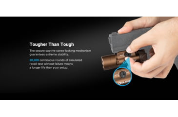 Image of Olight PL Turbo Valkyrie LED Long Range Rail Mount Flashlight, 800 Lumen, Black, FL-OL-PLTURBO-BK