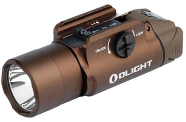 Image of Olight PL Turbo Valkyrie LED Long Range Rail Mount Flashlight, 800 Lumen, Desert Tan, FL-OL-PLTURBO-TN