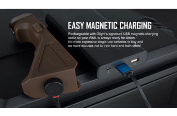 Image of Olight Sigurd Angled Foregrip with Built-in 1450 Lumens LED Rechargeable Tactical Flashlight