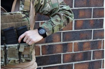 Image of OPMOD T.E.W. 1.0 Tactical Everyday Watch, Black Case/Grey Ring /Black Strap, 44mm CS007B