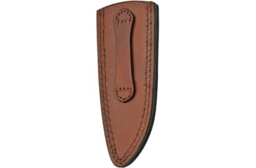 Image of Pakistan Leather Sheath Clip Point, Measures 6 3/4in X 2 3/4in, Fits 8in To 9in Clip Point Hunting Knife, Brown Leather Construction, SHE660609