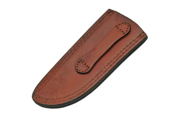 Image of Pakistan Leather Sheath Drop Point, Measures 6 3/4in X 2 3/4in, Fits 8in To 9in Drop Point Hunting Knife, Brown Leather Construction, SHE660709